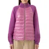 Herno Knit & Nylon Ultralight Bomber In Fuchsia In Pink