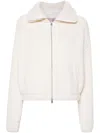 Herno Wool Zipped Cardigan In White