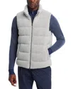 Herno Silk And Cashmere Down Vest In Grey