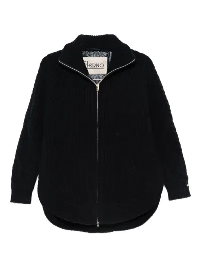 Herno High Neck Pullover In Black