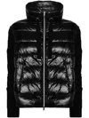 Herno Quilted Bomber Jacket Drawstring Detail In Black