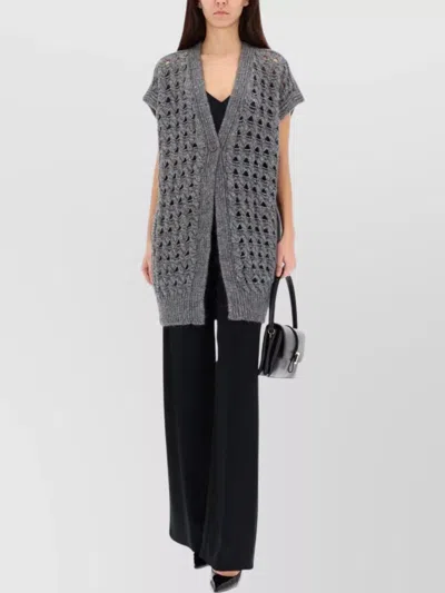 HERNO KNIT VEST FEATURING SHORT SLEEVES