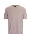 Herno T-shirt Knit Effect Grigio Perla In Gray