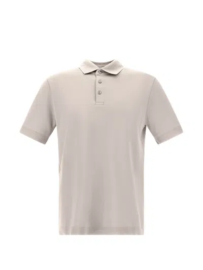 Herno Jersey Knit Effect Polo Shirt In Purple
