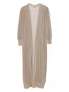 Herno Knitted Coat In Neutrals