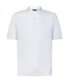 Herno White Short-sleeve Polo With Traditional Collar And Minimalist Design In White