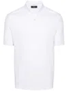 Herno White Short-sleeve Polo With Traditional Collar And Minimalist Design In White