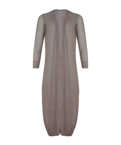 HERNO HERNO KNITTED MESH LONG CARDIGAN