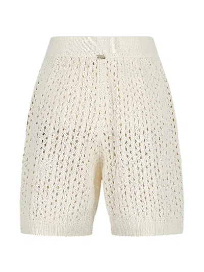 Herno Knitted Shorts In Brown