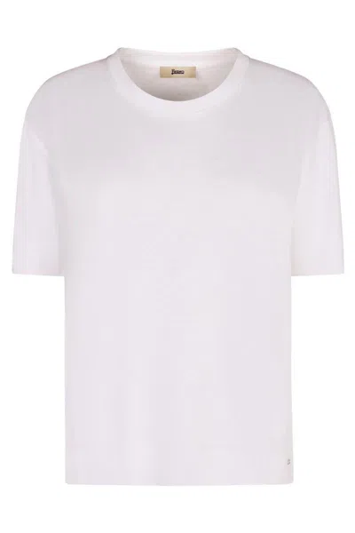 Herno Women's Knitted T-shirt In White