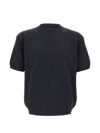 Herno Knitted T-shirt In Blue