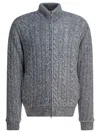 Herno Grey Single-breasted Wool Coat In Gray