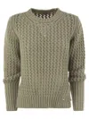 Herno Knitwear In Alpaca And Wool Yarn