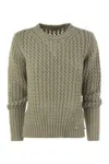Herno Knitwear In Alpaca And Wool Yarn