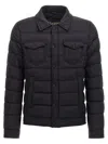 Herno La Denim Down Jacket In Black