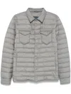 Herno La Denim Quilted Down Jacket In Gray