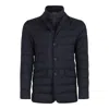 Herno Polyester Down Jacket With Feather-down Padding For Men In Black