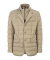 Herno Men Tailored Jacket In Nylon Microfibre In Brown