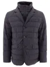 Herno La Giacca Water Resistant Down Blazer With Removable Bib