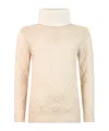Herno Lamé-effect Sweater In White