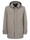 Herno Laminar 2-layer Goretex Coat In Neutral