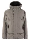 Herno Laminar 2 Layers Down Jacket With Hood In Gray