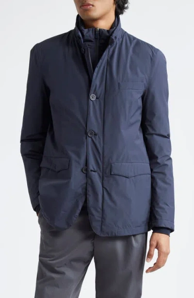 Herno Laminar 2-ply Gore-tex® Waterproof Jacket In Blue Navy