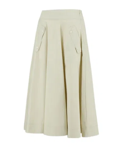 Herno 2-layered Skirt In Brown
