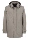 Herno Laminar 2-layer Goretex Coat In Neutral