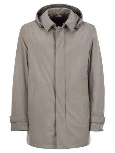 Herno Laminar 2-layer Goretex Coat In Neutral