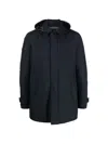 Herno Long Parka In 2-layer Windstopper In Blue