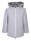 Herno Technical Hooded Jacket In White