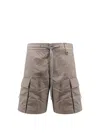 Herno Laminar Laminar Cargo Nylon Bermuda Shorts In Grey