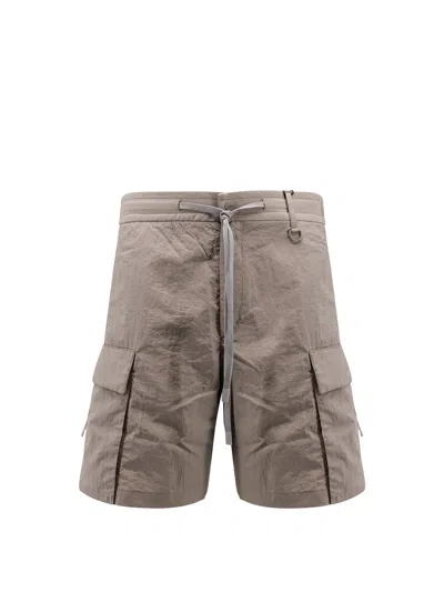 Herno Laminar Laminar Cargo Nylon Bermuda Shorts In Grey