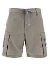 Herno Tech-crincle Laminar Shorts In Grey