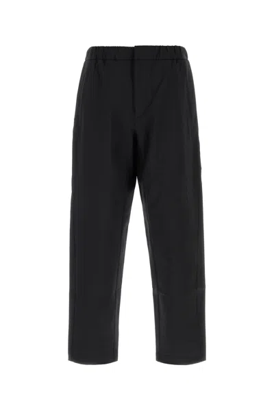Herno Laminar Black Cotton Pant In Brown