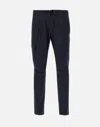 HERNO HERNO LAMINAR BLUE CARGO TROUSERS