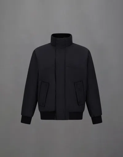 Herno Laminar Bomber Jacket In Organic Tech In Black
