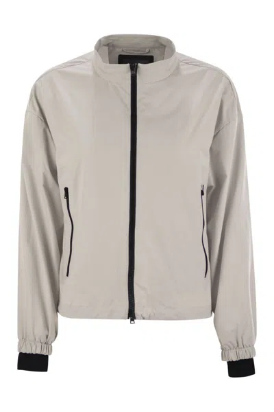 HERNO HERNO LAMINAR BOMBER JACKET WITH ZIP
