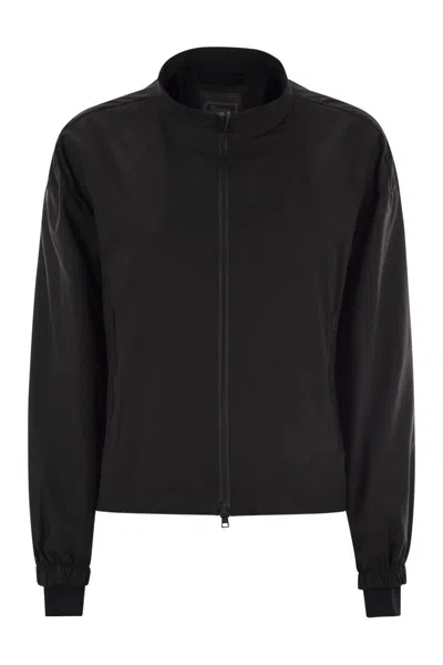 HERNO HERNO LAMINAR BOMBER JACKET WITH ZIP