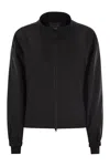 Herno Laminar Bomber Jacket With Zip In Black