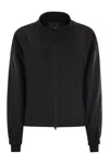 Herno Laminar Bomber Jacket With Zip In Black