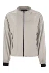 Herno Laminar Bomber Jacket With Zip In Gray