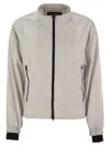 Herno Laminar Bomber Jacket With Zip In Gray