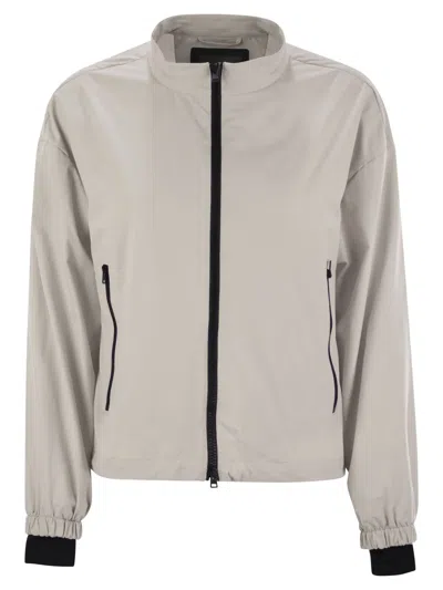HERNO HERNO LAMINAR BOMBER JACKET WITH ZIP