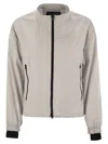 Herno Laminar Bomber Jacket With Zip In Ice