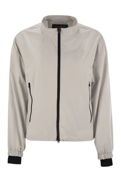 HERNO HERNO LAMINAR BOMBER JACKET WITH ZIP
