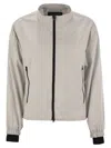 Herno Laminar Bomber Jacket With Zip In Ice