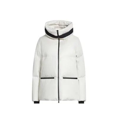 Herno Laminar Cape In Pro Hybrid Jacket Women In White