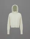 Herno Laminar Cardigan In Cony Knit And 2l Gore-tex In Cream